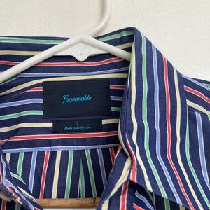100% Cotton Faconnable Short Sleeve Shirt. Gently Used in Excellent Condition.